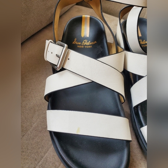 Sam Edelman Women Eleanora Sandal Shoe Size 7 Lug Sole Leather Ankle Strap - Picture 5 of 11